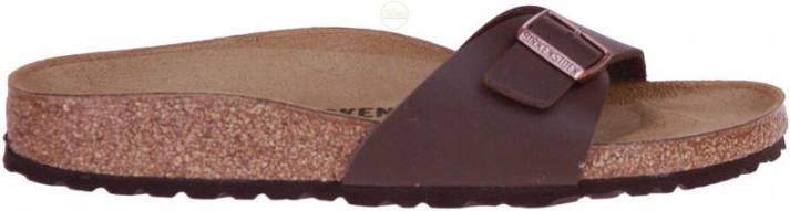 Birkenstock Madrid Slippers Dark Brown Regular fit | Bruin | Imitatieleer - Foto 4