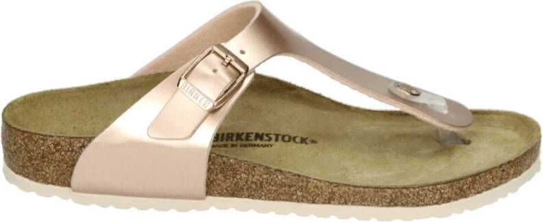 Birkenstock Gizeh Kids Slippers Electric Metallic Copper Regular fit | Goud | Imitatieleer - Foto 7