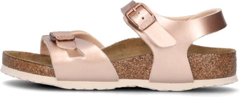 Birkenstock Rio Kids Sandalen Electric Metallic Copper Narrow fit | Goud | Imitatieleer - Foto 15