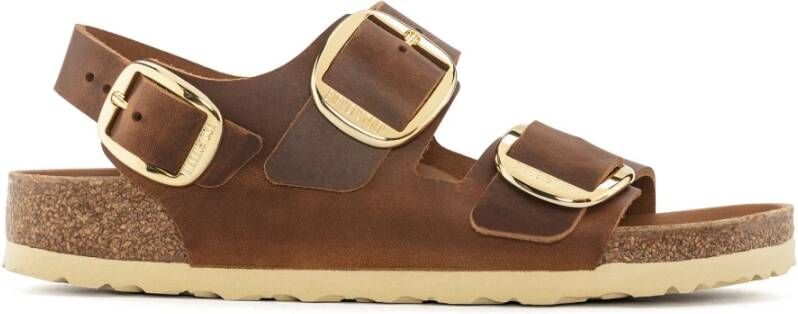 Birkenstock Milano Big Buckle Sandalen Brown Dames