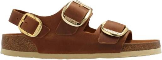 Birkenstock Milano Big Buckle sandals Bruin Dames