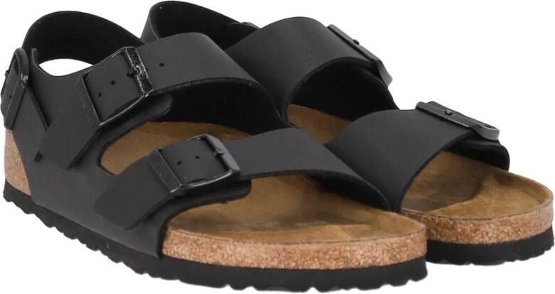 Birkenstock Milano Birko-Flor Sandalen Zwart Unisex
