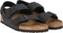 Birkenstock Zwarte Sandalen met Leren en Synthetische Voering Black - Thumbnail 2