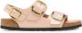 Birkenstock Milano Grote Gesp Natuurlijk Leder Patent Beige Dames - Thumbnail 1
