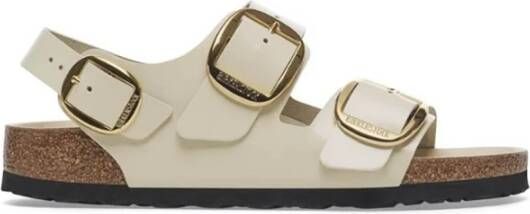 Birkenstock Sandalen Milano Big Buckle Beige Dames