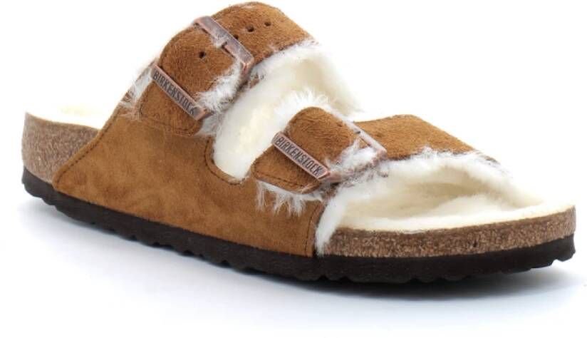 Birkenstock Arizona Shearling Slippers Mink Regular fit | Bruin | Suède - Foto 13
