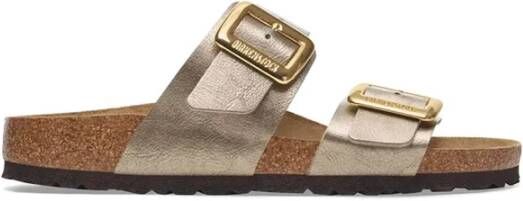 BIRKENSTOCK Slippers Dames Sydney Cushion Buckle Maat: 42 Materiaal: Leer Kleur: Bronskleurig - Foto 9