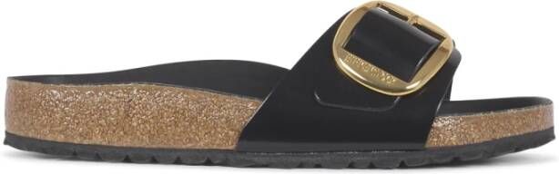 Birkenstock Natuurlijk Leder Madrid Sandalen Black Dames