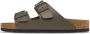 Birkenstock Arizona Natural Leather Sandalen Grijs - Thumbnail 2