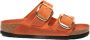 Birkenstock Oranje Leren Sandalen met Verstelbare Banden Orange Dames - Thumbnail 14