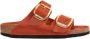 Birkenstock Oranje Leren Sandalen met Verstelbare Banden Orange Dames - Thumbnail 21