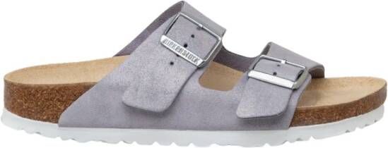 Birkenstock Paarse Glitter Suède Sandaal Purple Dames