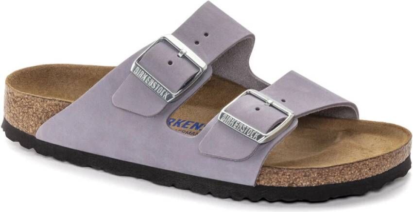 Birkenstock Comfortabele en stijlvolle paarse fog nubuck sliders Grijs Heren - Foto 3