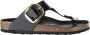 Birkenstock Damessandalen Gizeh Big Buckle Natural Leather Patent Large Zwart Dames - Thumbnail 2