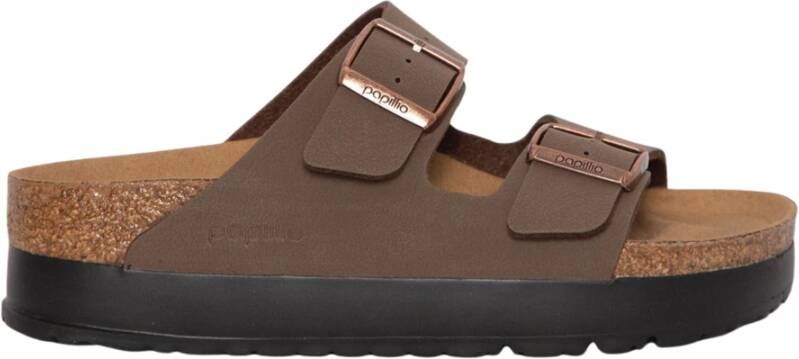 Birkenstock Platform Sandalen in Mocca
