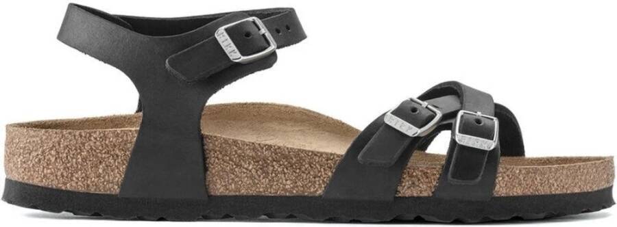 Birkenstock Kumba Dames Sandalen Black Narrow-fit Zwart Nubuck - Foto 5