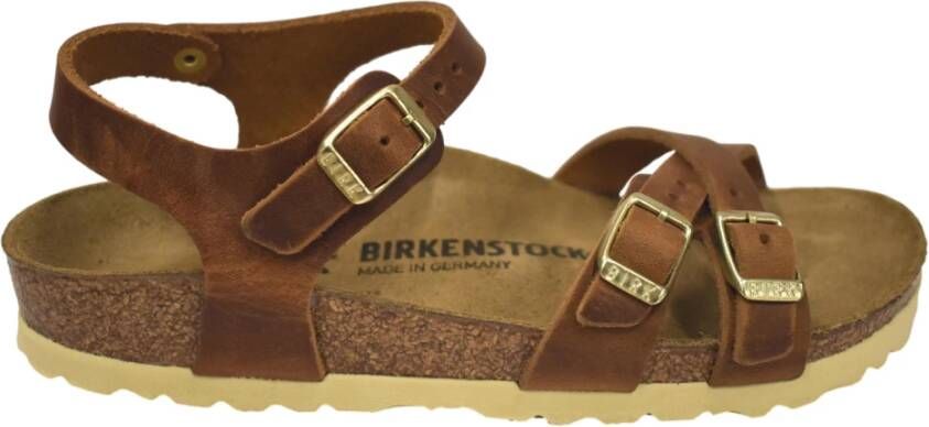 Birkenstock Platte sandalen Bruin Dames