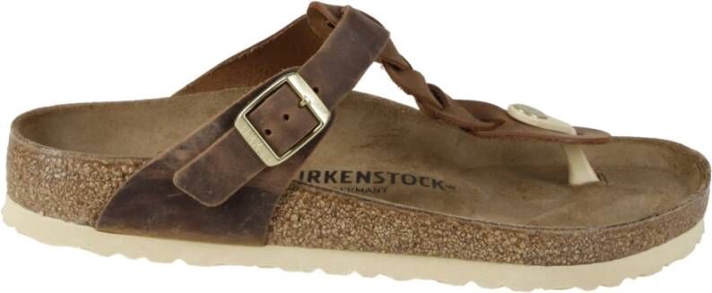Birkenstock Platte sandalen Bruin Dames