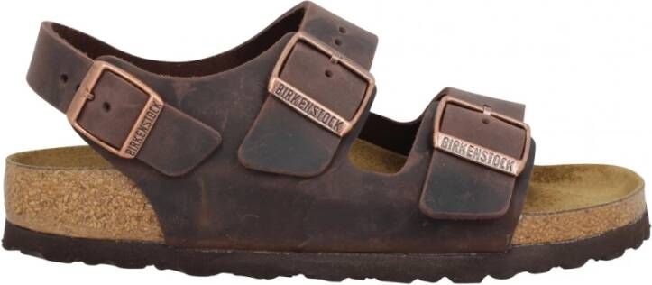 Birkenstock Platte sandalen Bruin Dames