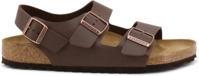 Birkenstock Milano Sandalen Dark Brown Regular-fit Bruin Imitatieleer - Foto 7