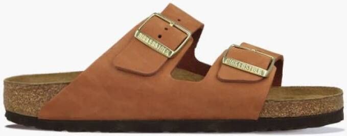 Birkenstock Arizona Slippers Ginger Brown Narrow fit | Cognac | Imitatieleer - Foto 8