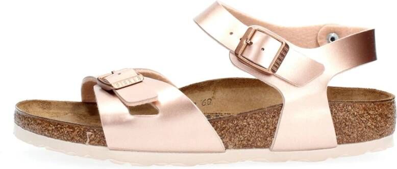 Birkenstock Rio Kids Sandalen Electric Metallic Copper Narrow fit | Goud | Imitatieleer - Foto 14