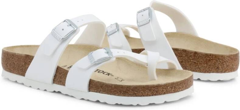 Birkenstock Platte sandalen Wit Dames