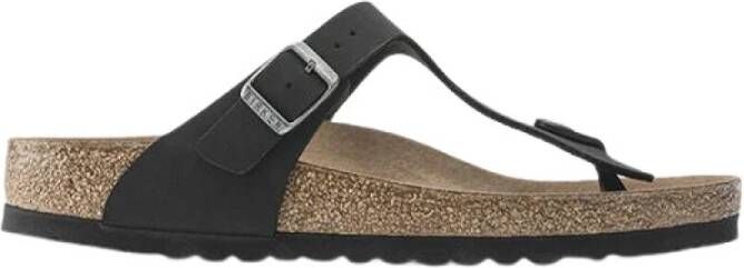 Birkenstock Gizeh BFBC Earthy Vegan Sandalen Narrow bruin zwart