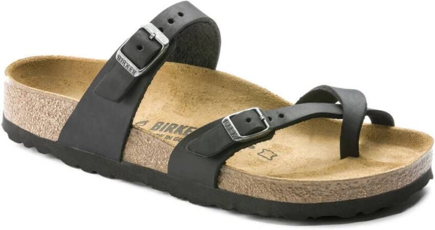 Birkenstock Platte sandalen Zwart Dames