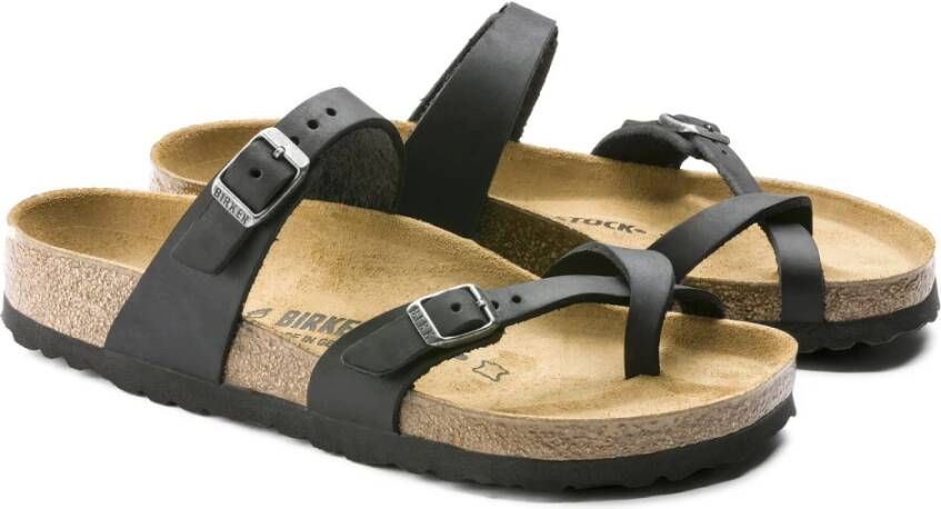 Birkenstock Platte sandalen Zwart Unisex