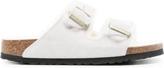 Birkenstock Platte schoenen voor vrouwen White Dames