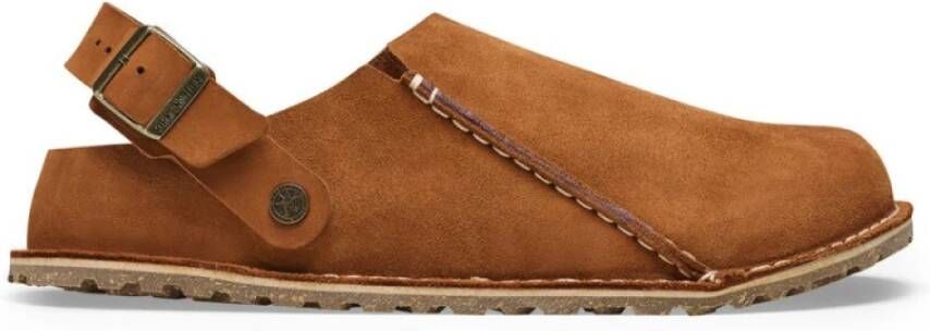 Birkenstock Premium Suede Regular Mink Sandalen Brown Heren