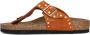 BIRKENSTOCK Teenslippers Dames Gizeh Rivet Border Maat: 42 Materiaal: Suède Kleur: Oranje - Thumbnail 3