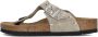 BIRKENSTOCK Teenslippers Dames Gizeh Rivet Border Maat: 43 Materiaal: Suède Kleur: Beige - Thumbnail 10