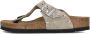 BIRKENSTOCK Teenslippers Dames Gizeh Rivet Border Maat: 40 Materiaal: Suède Kleur: Beige - Thumbnail 3