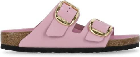 Birkenstock Roze Leren Sandalen voor Vrouwen Pink Dames