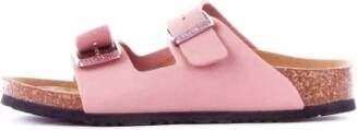 Birkenstock Roze Sandalen met Zijlogo Pink Dames