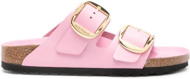 Birkenstock Roze Leren Sandalen voor Vrouwen Pink Dames