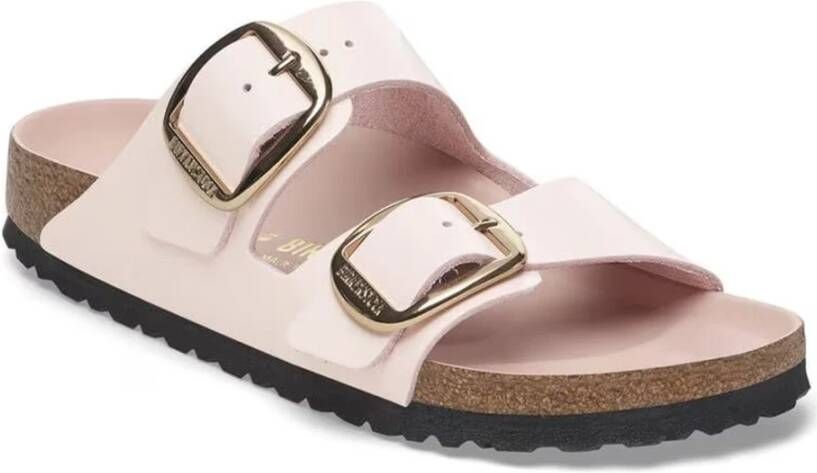 Birkenstock Roze Shine Gesp Sandalen