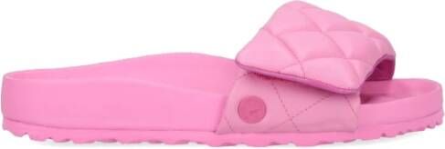 Birkenstock Roze slide-sandalen Roze Dames