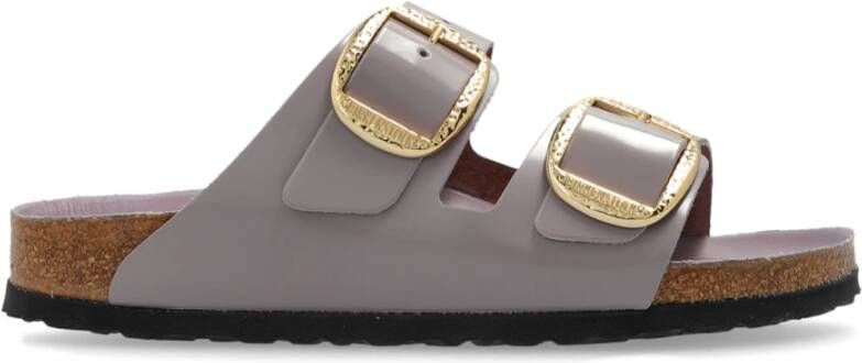 Birkenstock Arizona Big Buckle Slippers High-Shine Faded Purple Narrow Fit Dames