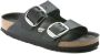 Birkenstock Big Buckle zwart vetleer regular sandalen dames (1011074) - Thumbnail 2