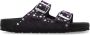 Birkenstock Paarse Suède Dubbele Gesp Sandalen Purple Dames - Thumbnail 6