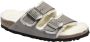 Birkenstock Arizona Shearling Slippers Stone Coin Narrow fit | Grijs | Suède - Thumbnail 68