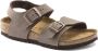 Birkenstock New York Junior Birko Flor BC Narrow Junior Sandaal Donkerbruin - Thumbnail 4