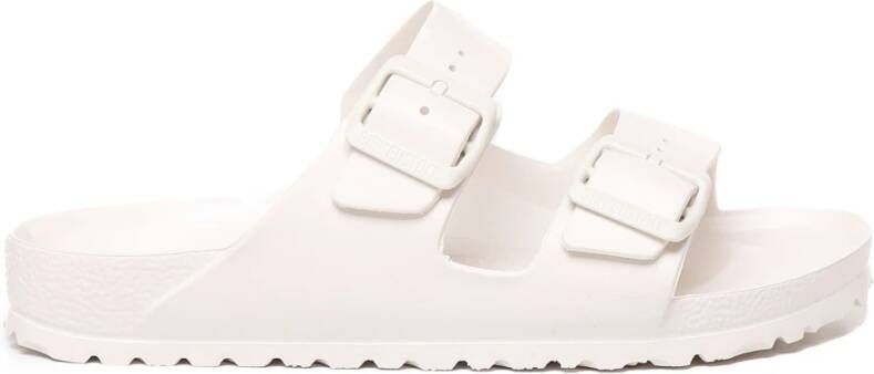 Birkenstock Sandales Eggshell met Verstelbare Gespen Beige Dames