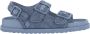 Birkenstock Sandales en denim et cuir Blue Dames - Thumbnail 1