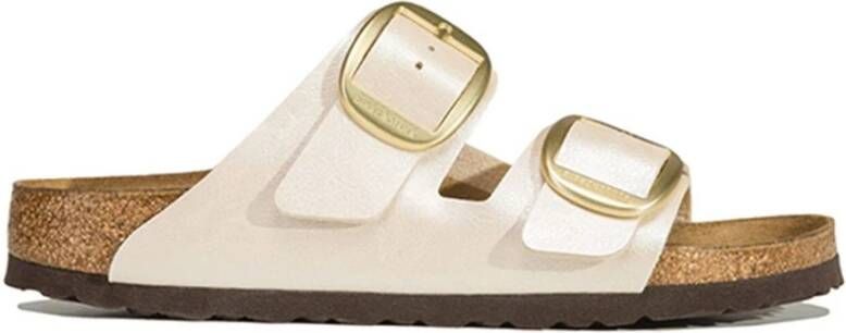 Birkenstock Arizona Dames Slippers Graceful Pearl White Narrow fit | Wit | Imitatieleer - Foto 7