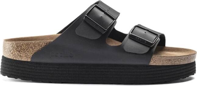 Birkenstock Sandals Arizona Platform Vegan Birko-Flor Zwart Dames