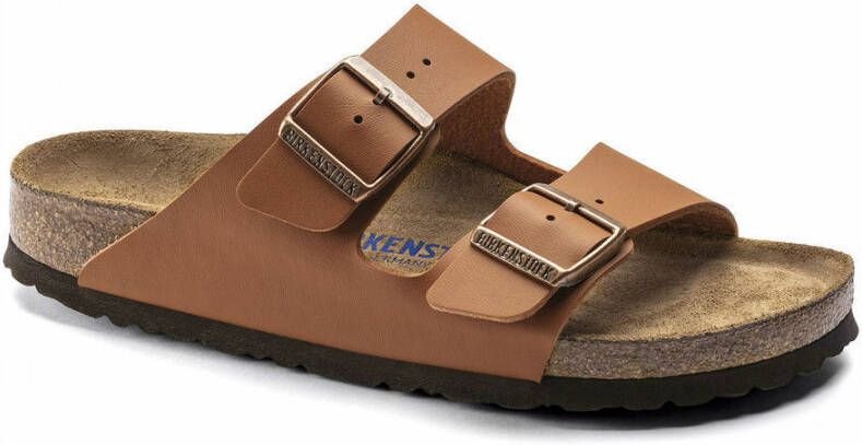 Birkenstock Sandals Arizona Soft Footbed Birko-Flor Bruin Heren
